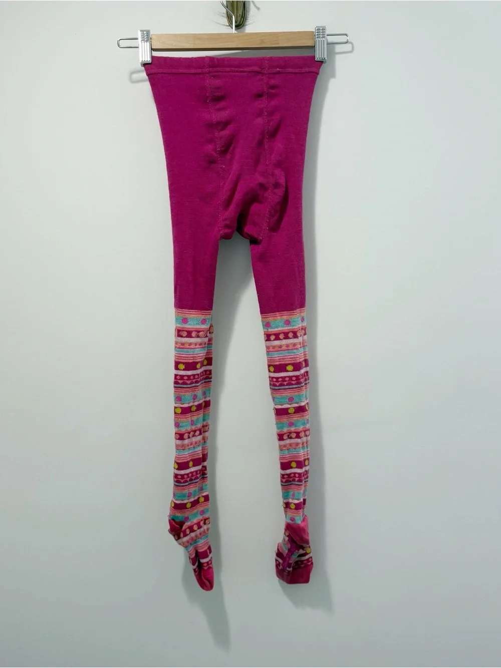 Smartwool Kids' Merino Wool Base Layer Tights Leggings Size Medium 9-10 Pink